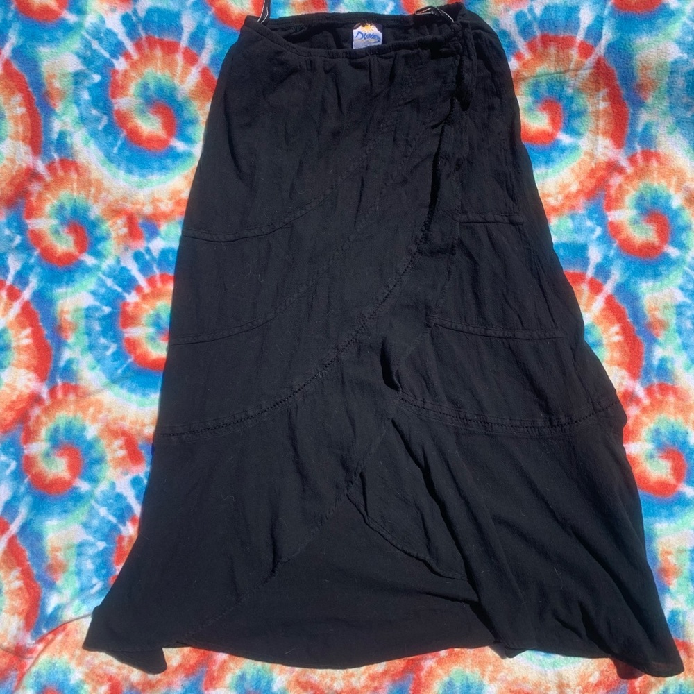 Black Goth Maxi Skirt